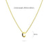 Initials Brick Alphabet Letter Necklace Gold Layered Steel Jewellery